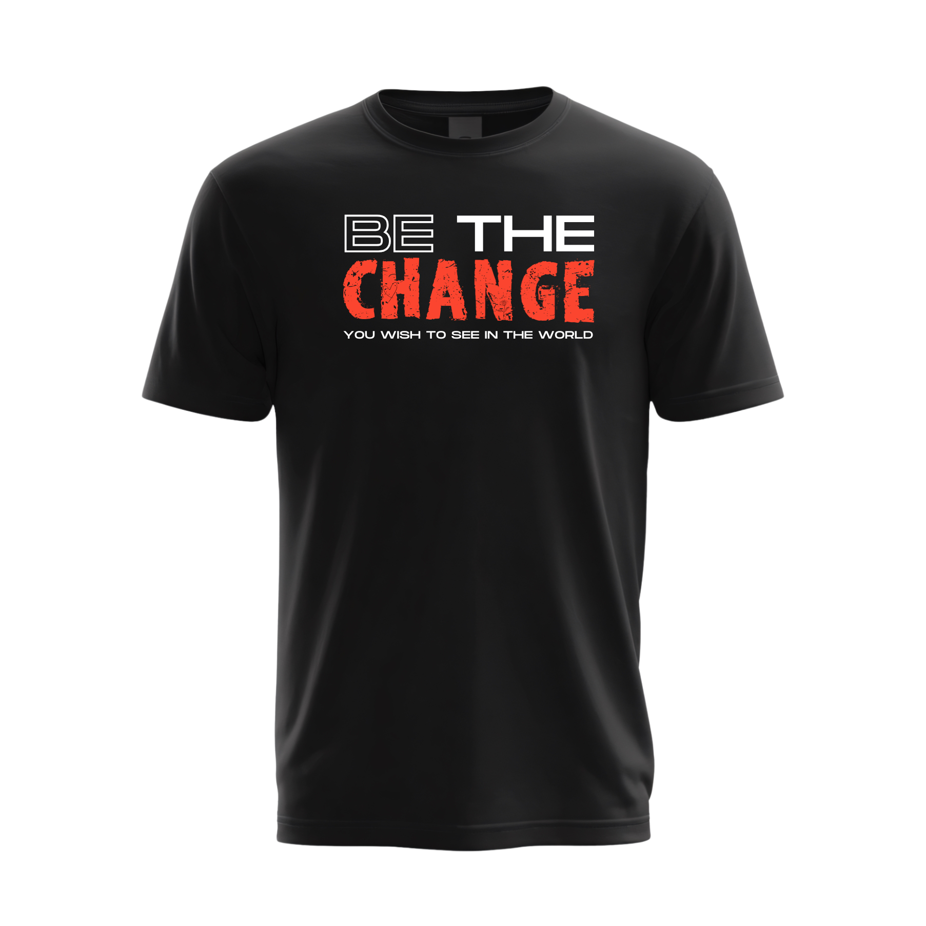 Be The Change Black Unisex T-Shirt